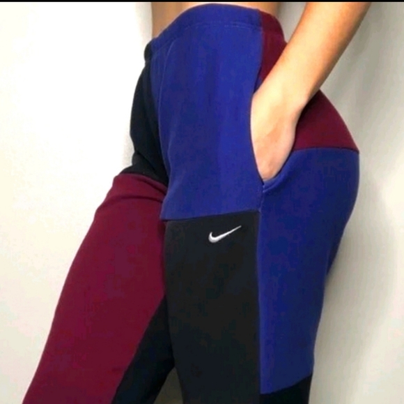 Nike Pants - NIKE RECONSTRUCTED COLORBLOCK SWEATPANT S